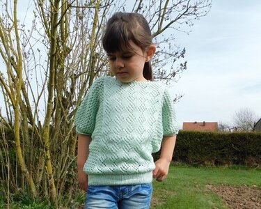 Strickanleitung Fledermaus Shirt "Linda" Größe 110 bis 152 - Bild 13