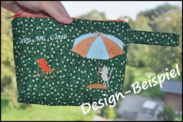 Stickdateien Camping-Freude für den 10x10 Rahmen - Sticken