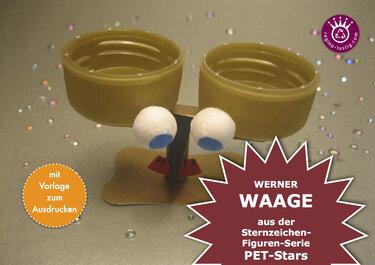 Werner Waage Sternzeichenfigur Upcycling - Basteln