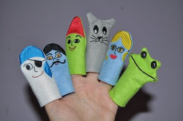 Ith Stickdateien Fingerpuppen für den 10x10 Rahmen und Beutel Arena zum nähen - Sticken