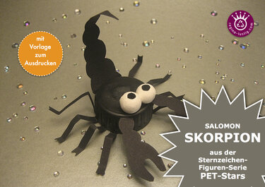 Salomon Skorpion Sternzeichenfigur Upcycling - Basteln