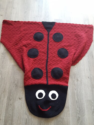 68 Häkelanleitung Meerjungfraudecke  Decke Marienkäfer für Erwachsene 14-99 Jahre :-)