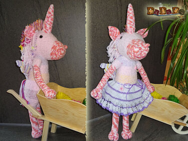 Pegasus, Einhorn Flytzi, für jede kleine Prinzessin, Häkelanleitung von DaDaDe