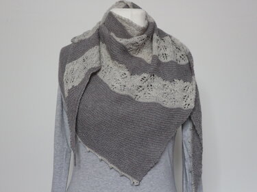 Strickanleitung Tuch "Romantische Träume" - Bild 9
