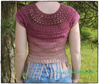 Häkelanleitung Boho Top ++ Malina ++ Alle Größen