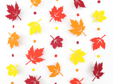 Deko-Ketten – Herbstblätter – Bastelvorlagen und Anleitung - Basteln