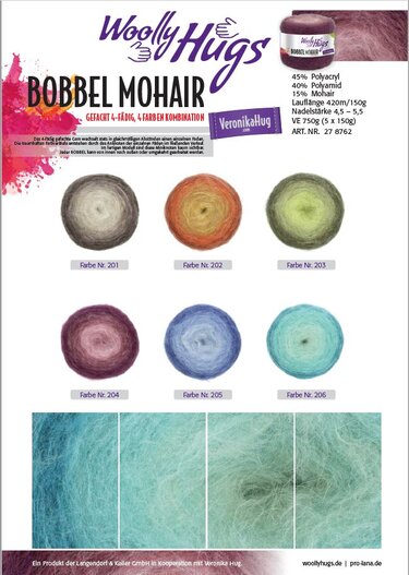 Stola Winterdurft mit 1 BOBBEL-MOHAIR von Woolly Hugs stricken mit Veronika Hug - Bild 3