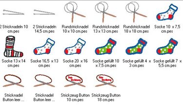 Mein Strickzeug Stickdatei Stricken Stricknadel Socke - Bild 6