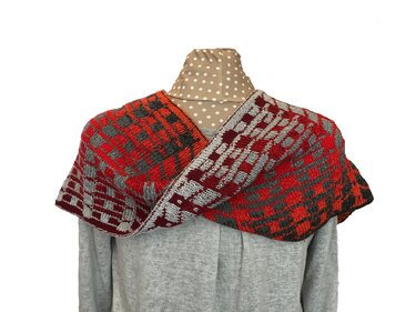 Double-Face-Strickloop "Amplitudo" - Stricken