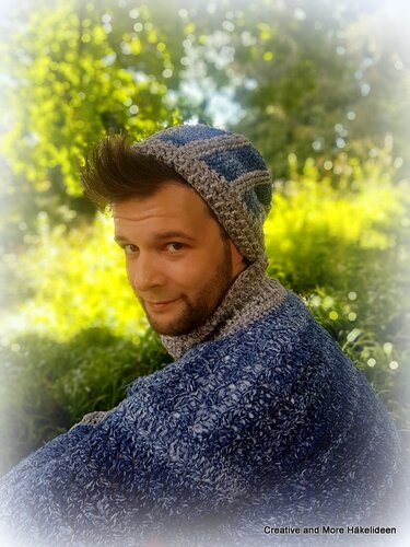 Häkelanleitung Beanie "Blue Denim"