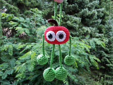 Häkelanleitung Taschenbaumler Apfelino