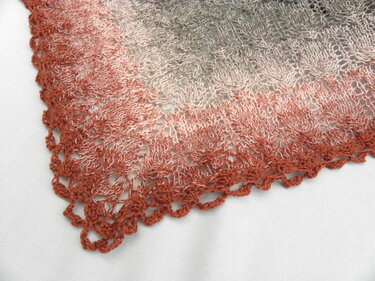 Tuch "Niagarafälle" mit 1 Woolly Hugs BOBBEL-MERINO stricken - Bild 9