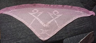 Motivtuch Zwilling, Sternzeichen, Dreieckstuch, Häkelanleitung