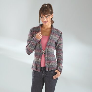 Strickanleitung Damenjacke "Arbeitsstrumpf Color" 755027 - Bild 2