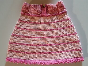 Trägerkleid und Rock tunesisch gesträkelt Größe 62 - 116 Babyschuhe tunesisch gesträkelt 17/18 und 18/19 - Knooking