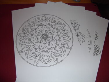 Mandalas zum Ausmalen - Basteln