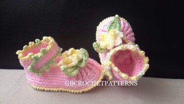 Crochet Pattern Baby Summer/spring shoes, Baby shower shoes, ballet shoes pattern