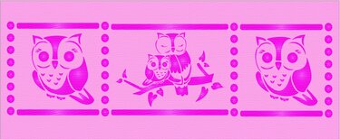 Cute Owl Stencil Motifs - Crafts