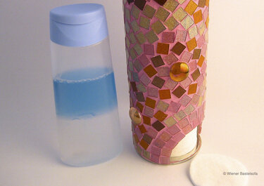 Watte-Utensilo „1001 Nacht“, Upcycling aus Chips Dose mit Mosaik - Bild 7