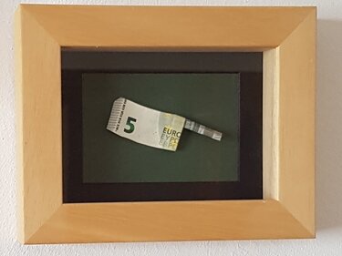 Origami Geldschein Messer und Hackbeil(*) - Basteln