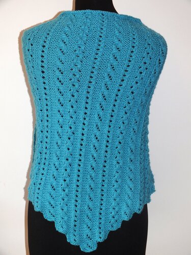 Strickanleitung Dreieckstuch Zopfoptik ohne Zopfen Jisamola - Bild 4