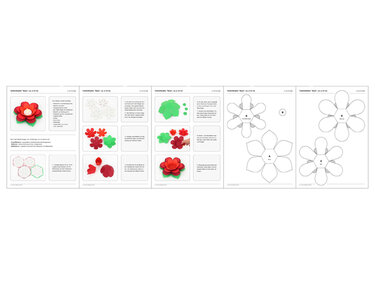 Teelichthalter – Rose – Bastelvorlagen mit Anleitung - Basteln