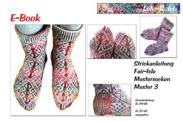 Strickanleitung für Fair Isle Mustersocken 3 - Bild 2