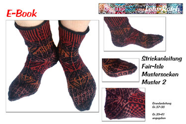 Strickanleitung für Fair Isle Mustersocken 2
