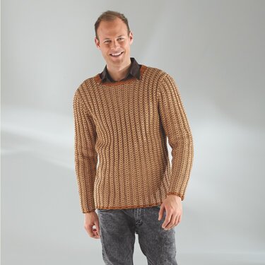 Strickanleitung Herrenpullover "Piano" 755049 - Bild 2