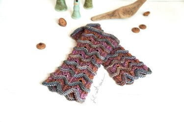 Wrist Warmers "Malou", knitting pattern, 2 sizes