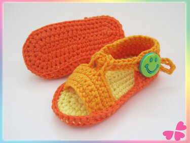 Frühchen & Baby Sandalen häkeln (5 Größen)