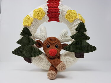 Häkelanleitung Winterkranz