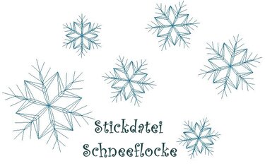 Stickdatei Schneeflocke - Sticken