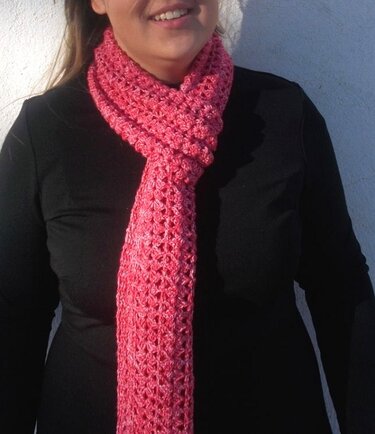 Häkelanleitung Schal "Pink Dream"