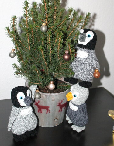 Pinguine Pitsch, Plitsch und Platsch Häkelanleitung