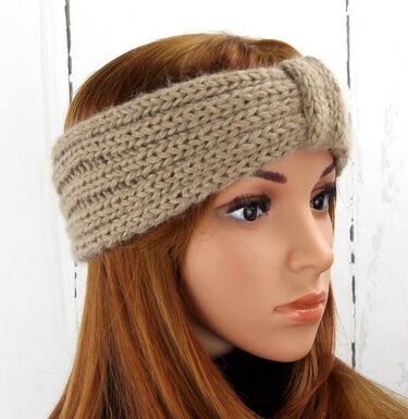 Strickanleitung Stirnband "Knoten" - Bild 2