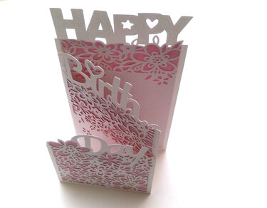 Karte Happy Birthday Plotterdatei SVG DXF FCM - Bild 2