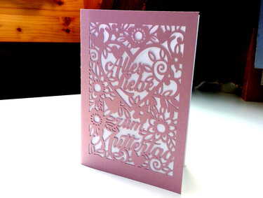 Karte Muttertag Plotterdatei SVG DXF FCM - Bild 2