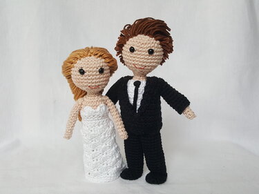Häkelanleitung Brautpaar