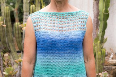 Häkelanleitung Top "Sonnengruß" - Garn selbst bestimmen & Größe selbst anpassen