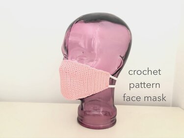 crochet pattern face mask - not a medical product