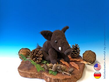Crochet Pattern wild boar Arnold