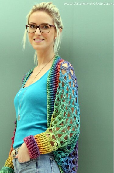 Crochet pattern for vest in all sizes | Shrug #6 | 1-2-3 IDEEN #2 - Image 7