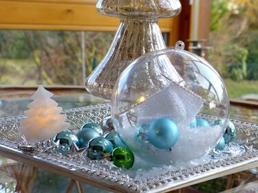 Besondere Weihnachtskugel für Strickfreunde - Basteln