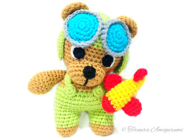 Crochet pattern little aviator