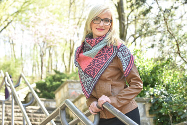 Strickanleitung - MosaikTuch LogCabin