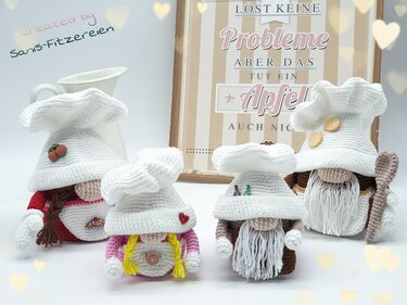 Häkelanleitung Große und Kleine Küchengnome