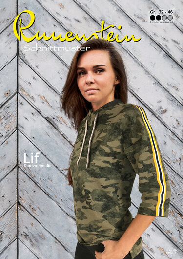 Lif Hoodie 32-46 Schnittmuster und Nähanleitung