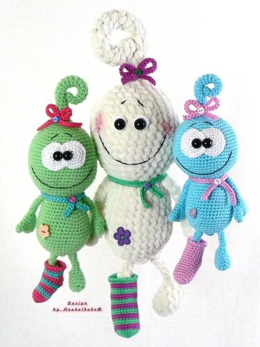 Kuschelfreunde für Klein und Groß -- Häkelanleitung von Haekelkeks®