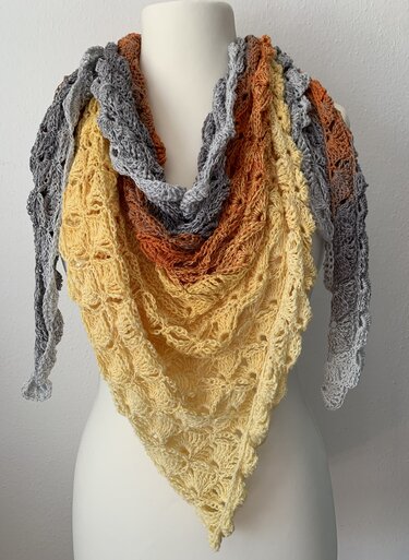 Lupina - das Muschel-Tuch - Häkeln